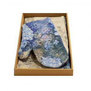 Tablier et gant en lin – Aquarelle