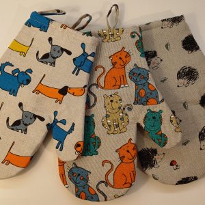 Gant de cuisine en lin – Animals (seul ou paire)