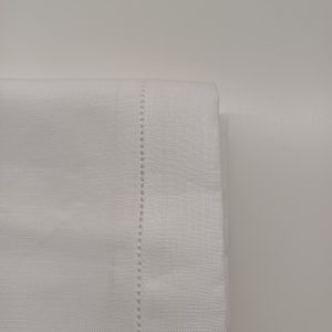 Nappe 100% lin, finition jour échelle, 140x220cm