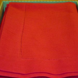 Nappe 100% lin, finition jour échelle, 140x220cm