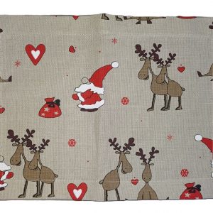 Set de table de Noël, motif père Noël